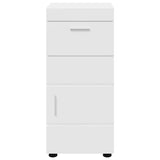 Bathroom Cabinet TULUM White 37 x 31.5 x 82 cm Engineered Wood - Rear View