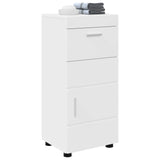 Bathroom Cabinet Set with Drawer TULUM White 37 x 31,5 x 82 cm - Side View