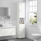 Bathroom Cabinet Set TULUM White 37 x 31,5 x 203 cm - Top-Down View