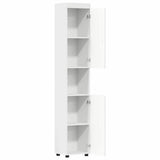 Bathroom Cabinet Set TULUM White 37 x 31,5 x 203 cm - 45-Degree Angle