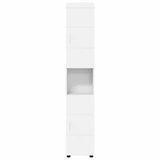 Bathroom Cabinet Set TULUM White 37 x 31,5 x 203 cm - Rear View