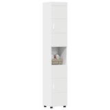 Bathroom Cabinet Set TULUM White 37 x 31,5 x 203 cm - Side View