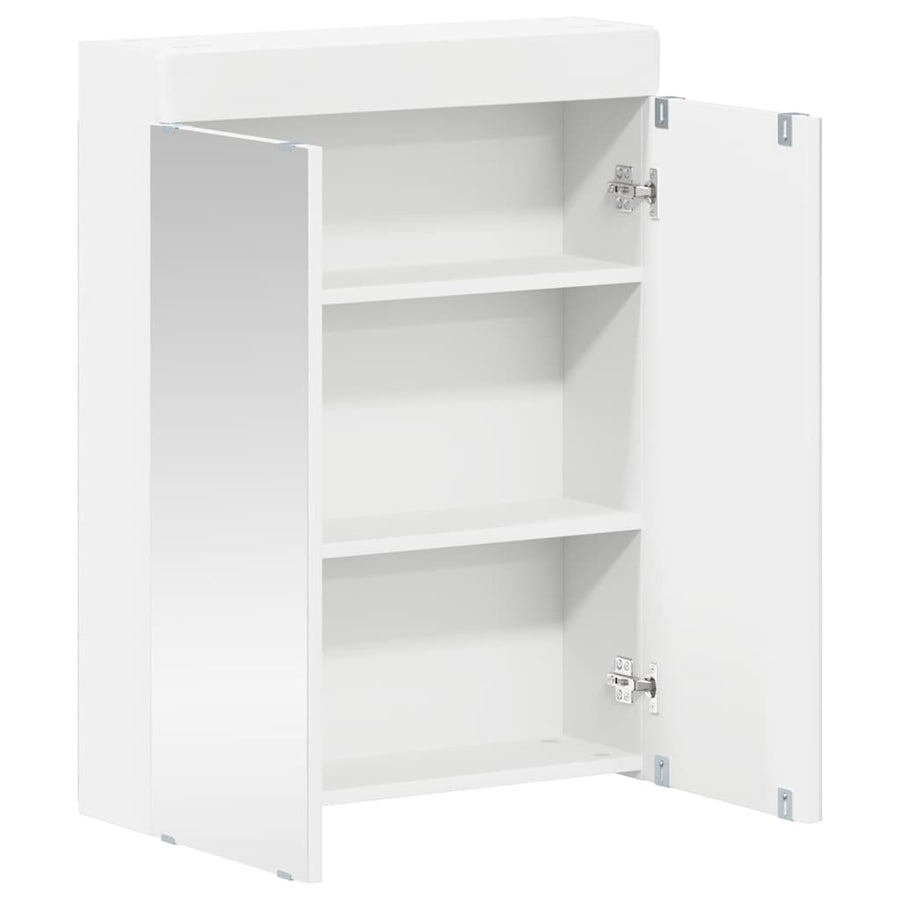 Bathroom Mirror Cabinet TULUM White 60 x 16,5 x 78 cm