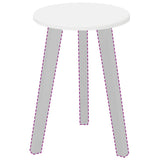 Table Top Ø 30 x 1,5 cm Round Engineered Wood White