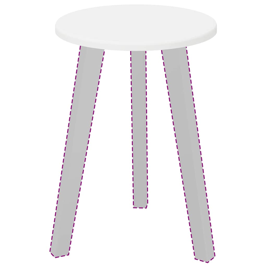 Table Top White 30 x 30 x 1.5 cm Engineered wood