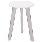 Table Top Ø 30 x 1,5 cm Round Engineered Wood White