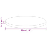 Table Top Ø 30 x 1,5 cm Round Engineered Wood Sonoma Oak