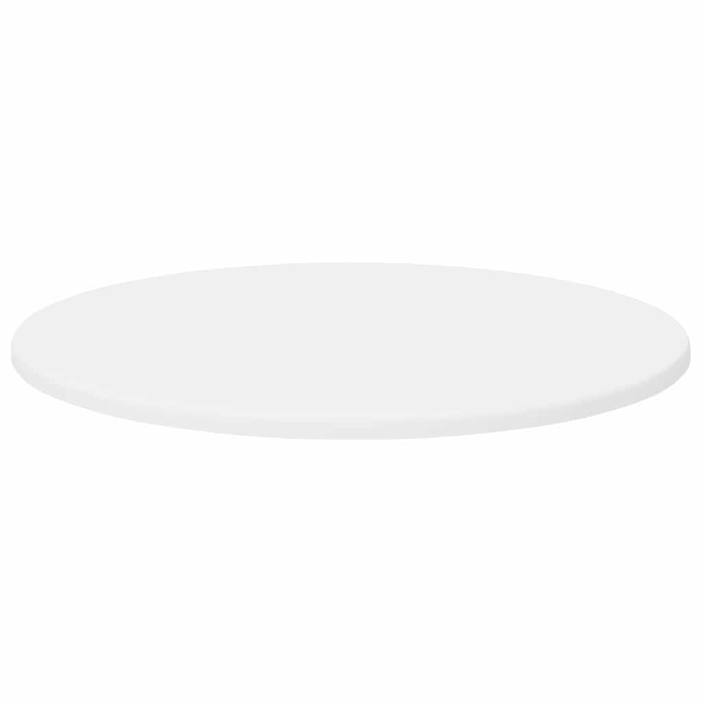 Table Top Ø 50 x 1,5 cm Round Engineered Wood White
