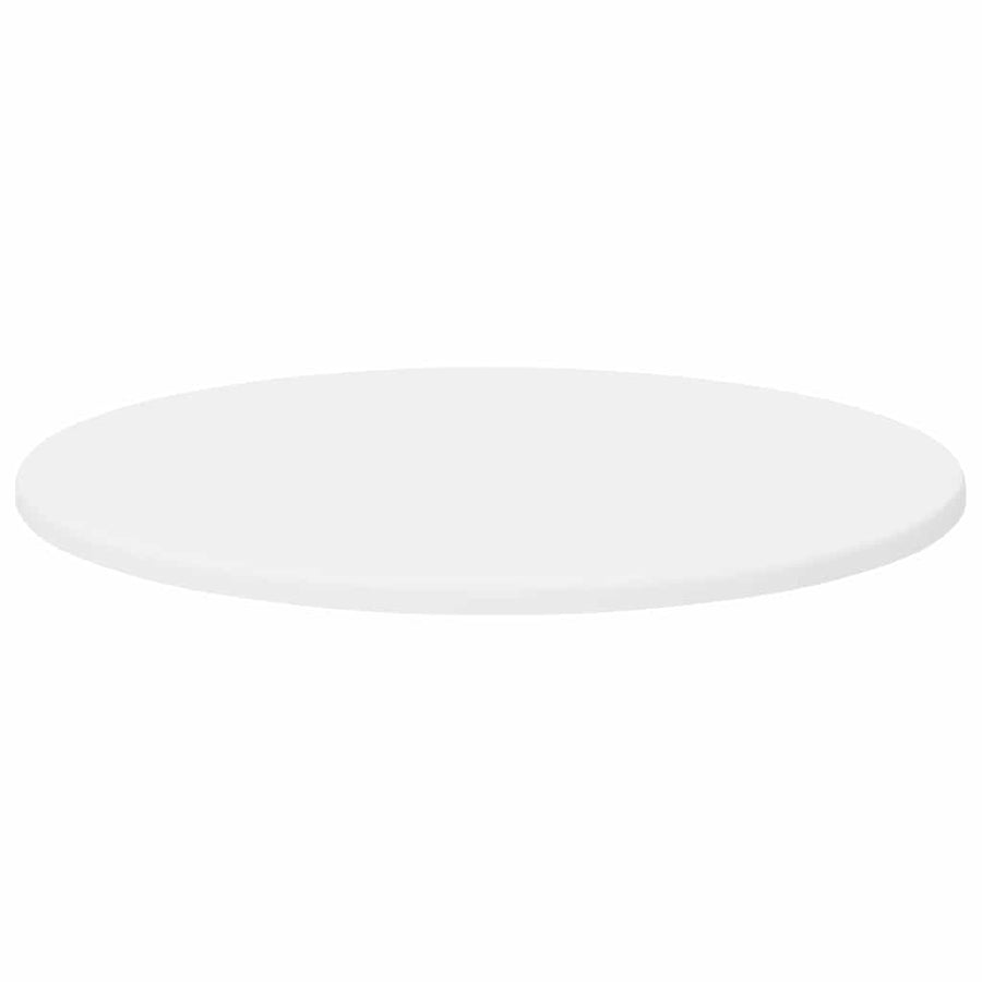 Table Top Ø 50 x 1,5 cm Round Engineered Wood White
