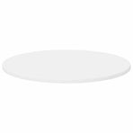 Table Top Ø 50 x 1,5 cm Round Engineered Wood White