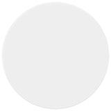 Table Top Ø 60 x 1,5 cm Round Engineered Wood White - Front View