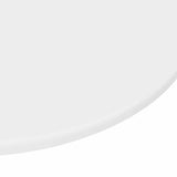 Table Top White 70 x 70 x 1.5 cm Engineered wood - Close-Up Angle