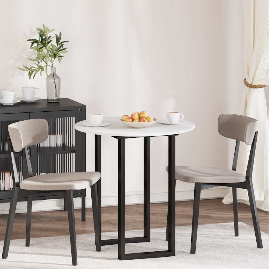 Table Top Ø 70 x 1,5 cm Round Engineered Wood White