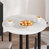 Table Top Ø 70 x 1,5 cm Round Engineered Wood White