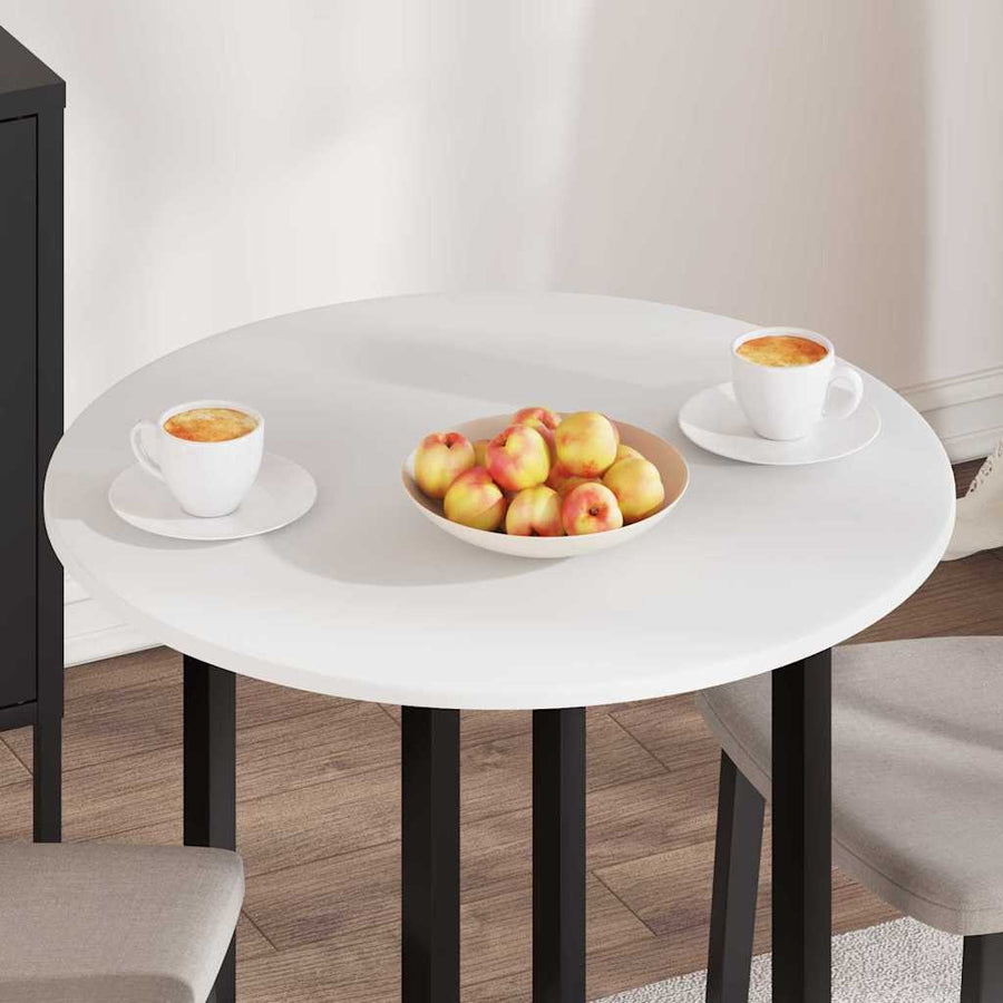 Table Top Ø 70 x 1,5 cm Round Engineered Wood White