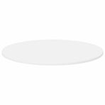 Table Top Ø 70 x 1,5 cm Round Engineered Wood White