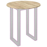 Table Top Ø 70 x 1,5 cm Round Engineered Wood Sonoma Oak