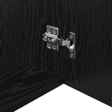 Storage Cabinet 3 pcs Black Oak