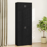 Storage Cabinet 3 pcs Black Oak - Top-Down View