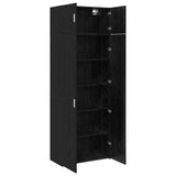 Storage Cabinet 3 pcs Black Oak - 45-Degree Angle