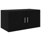 Storage Cabinet 3 pcs Black Oak