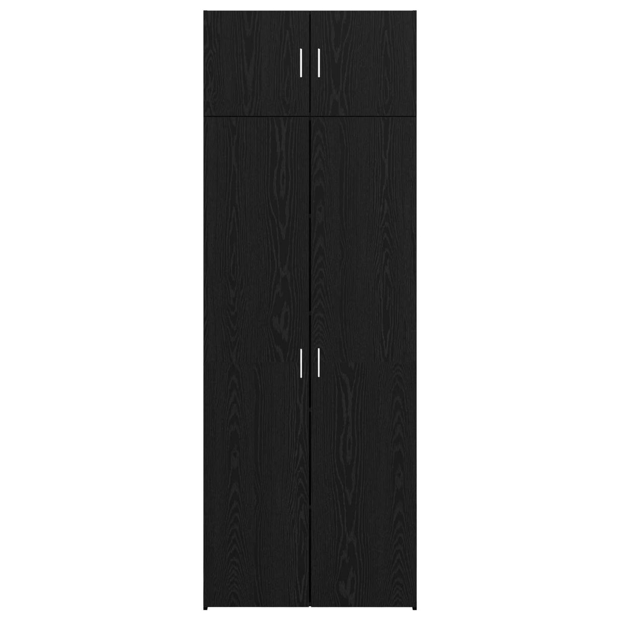 Storage Cabinet 3 pcs Black Oak