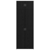 Storage Cabinet 3 pcs Black Oak