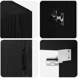 Wall Mounted Cabinets 2 pcs Black oak 69,5 x 34 x 90 cm