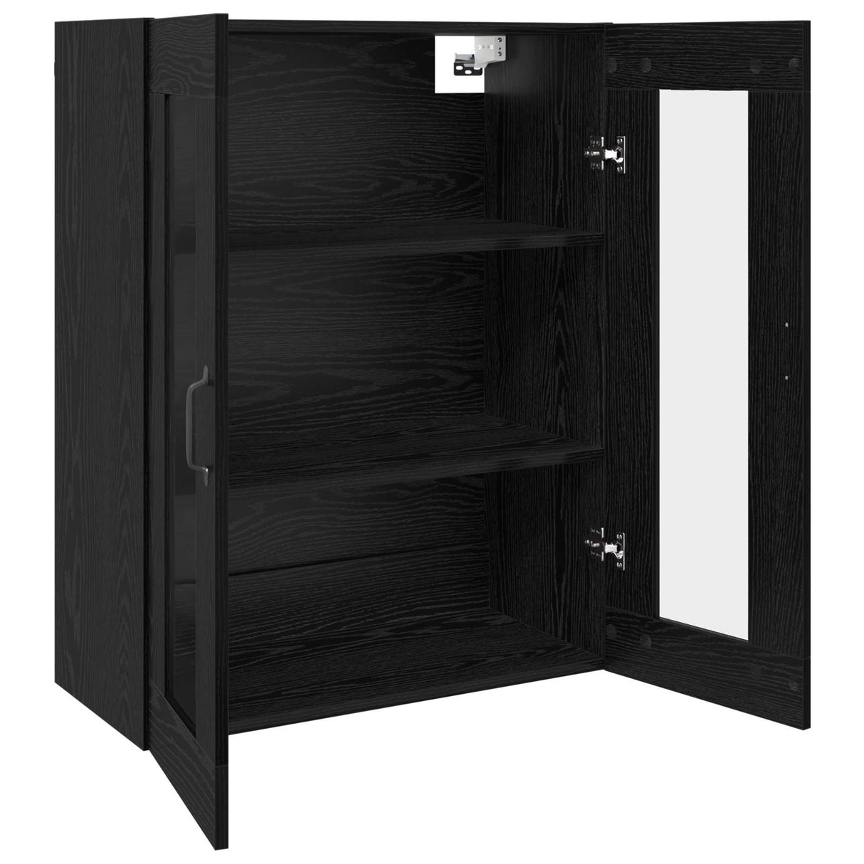 Wall Mounted Cabinets 2 pcs Black oak 69,5 x 34 x 90 cm