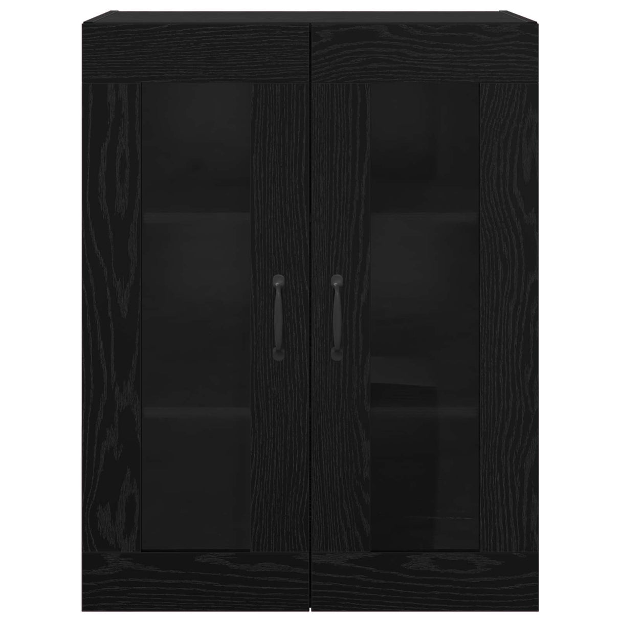 Wall Mounted Cabinets 2 pcs Black oak 69,5 x 34 x 90 cm