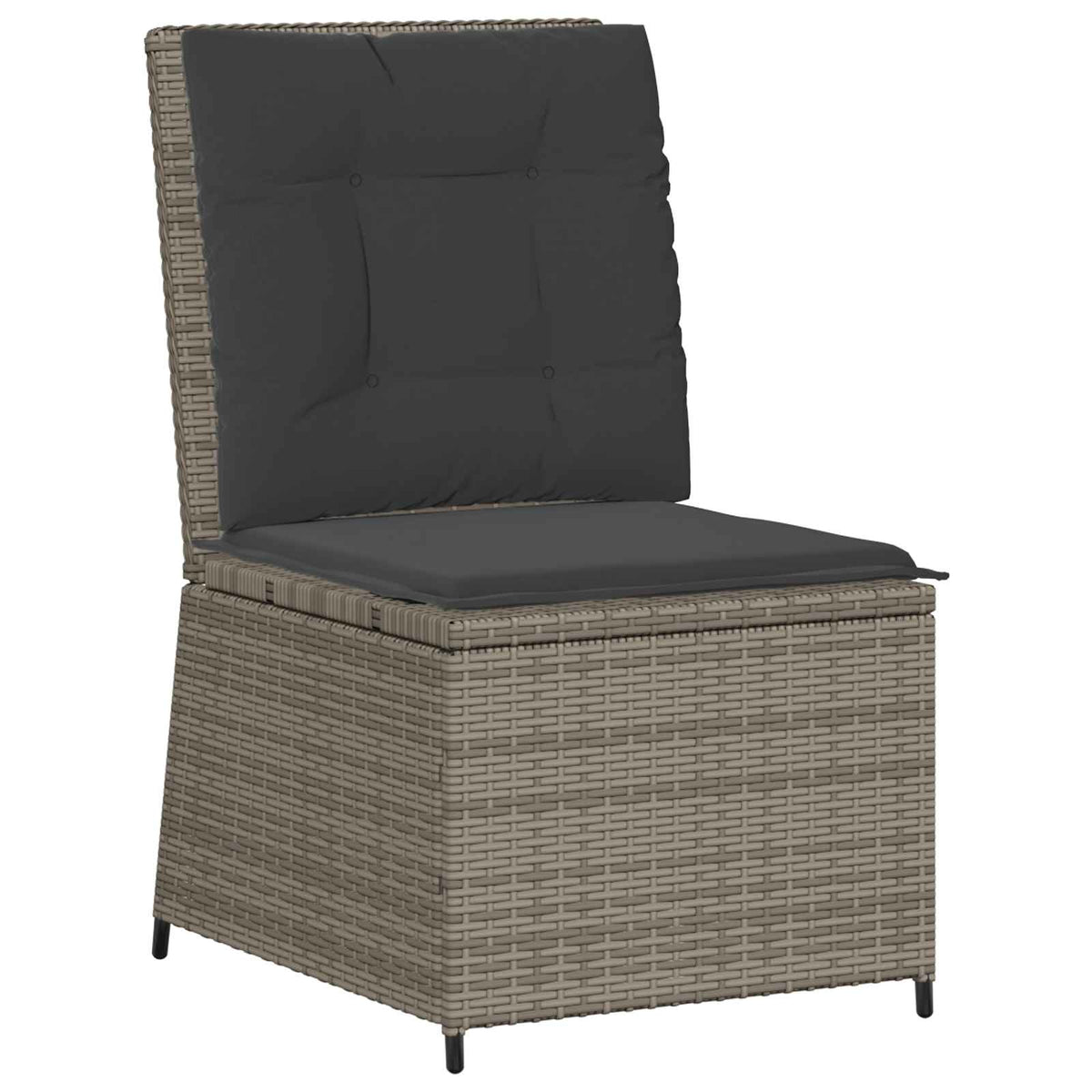 Garden Sofa Grey Poly Rattan