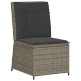 Garden Sofa Grey Poly Rattan