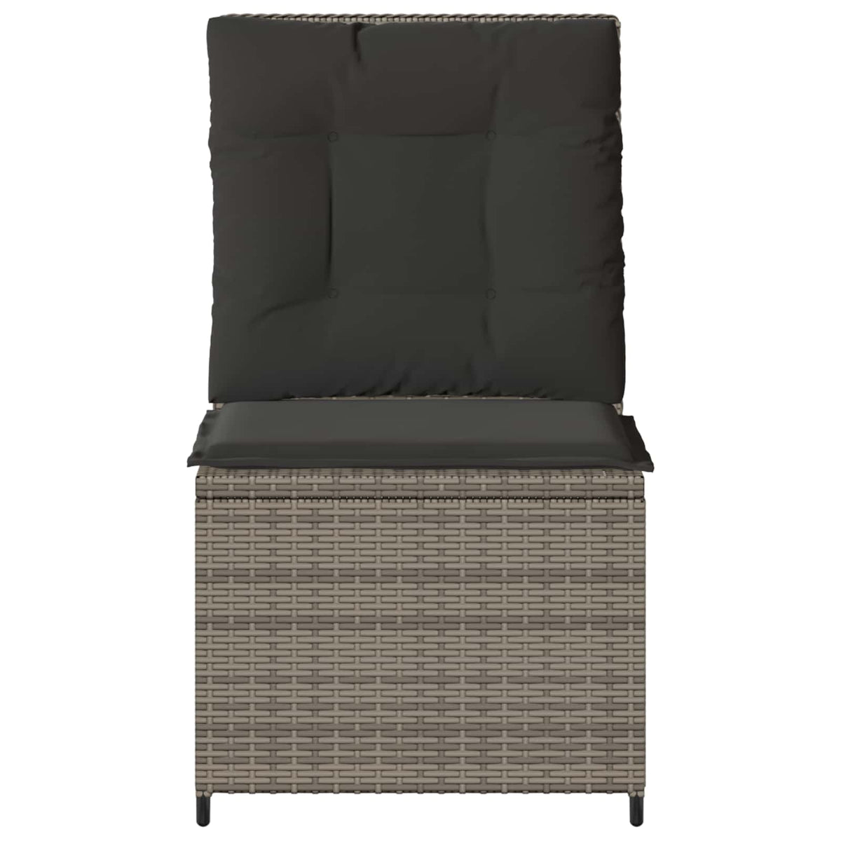 Garden Sofa Grey Poly Rattan