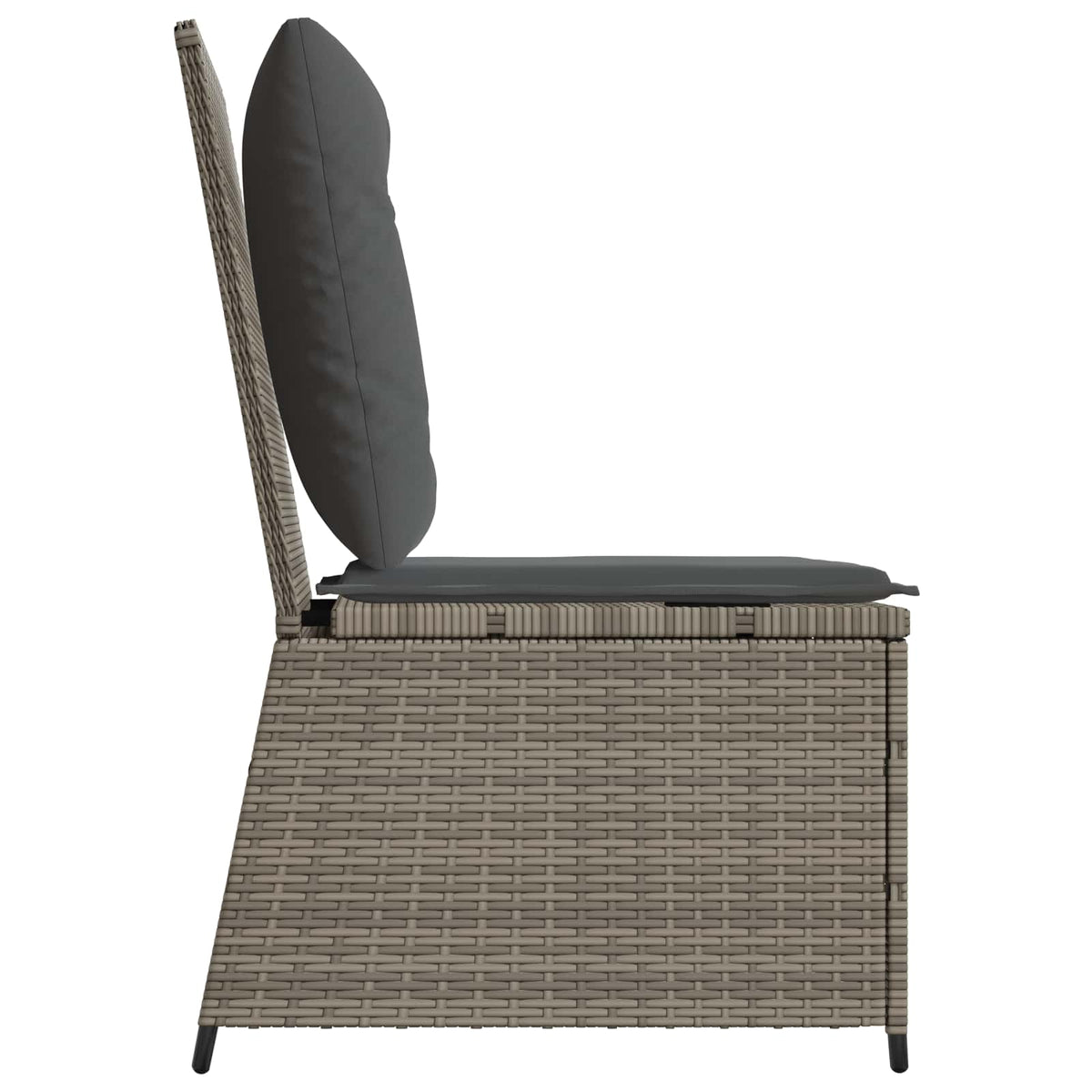 Garden Sofa Grey Poly Rattan