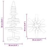 Wooden Christmas Tree with Stand Brown 60 cm Solid pine wood - Extra Image