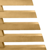 Wooden Christmas Tree with Stand Brown 90 cm Solid pine wood - Low Angle