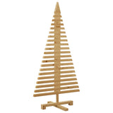 Wooden Christmas Tree with Stand Brown 120 cm Solid pine wood - 45-Degree Angle