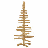 Wooden Christmas Tree with Stand Brown 120 cm Solid pine wood - Extra Image