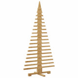 Wooden Christmas Tree with Stand Brown 150 cm Solid pine wood - 45-Degree Angle