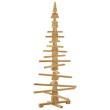 Wooden Christmas Tree with Stand Brown 150 cm Solid pine wood - Extra Image