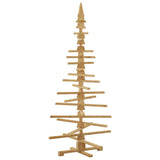 Wooden Christmas Tree with Stand Brown 180 cm Solid pine wood - Extra Image