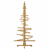 Wooden Christmas Tree with Stand Brown 180 cm Solid pine wood