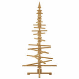 Wooden Christmas Tree with Stand Brown 180 cm Solid pine wood - Close-Up Angle