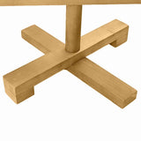 Wooden Christmas Tree with Stand Brown 210 cm Solid pine wood - Extra Image