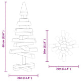 Christmas Trees with Stand Natural 60 cm Solid pine wood - Extra Image