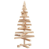 Christmas Trees with Stand Natural 90 cm Solid pine wood - Close-Up Angle