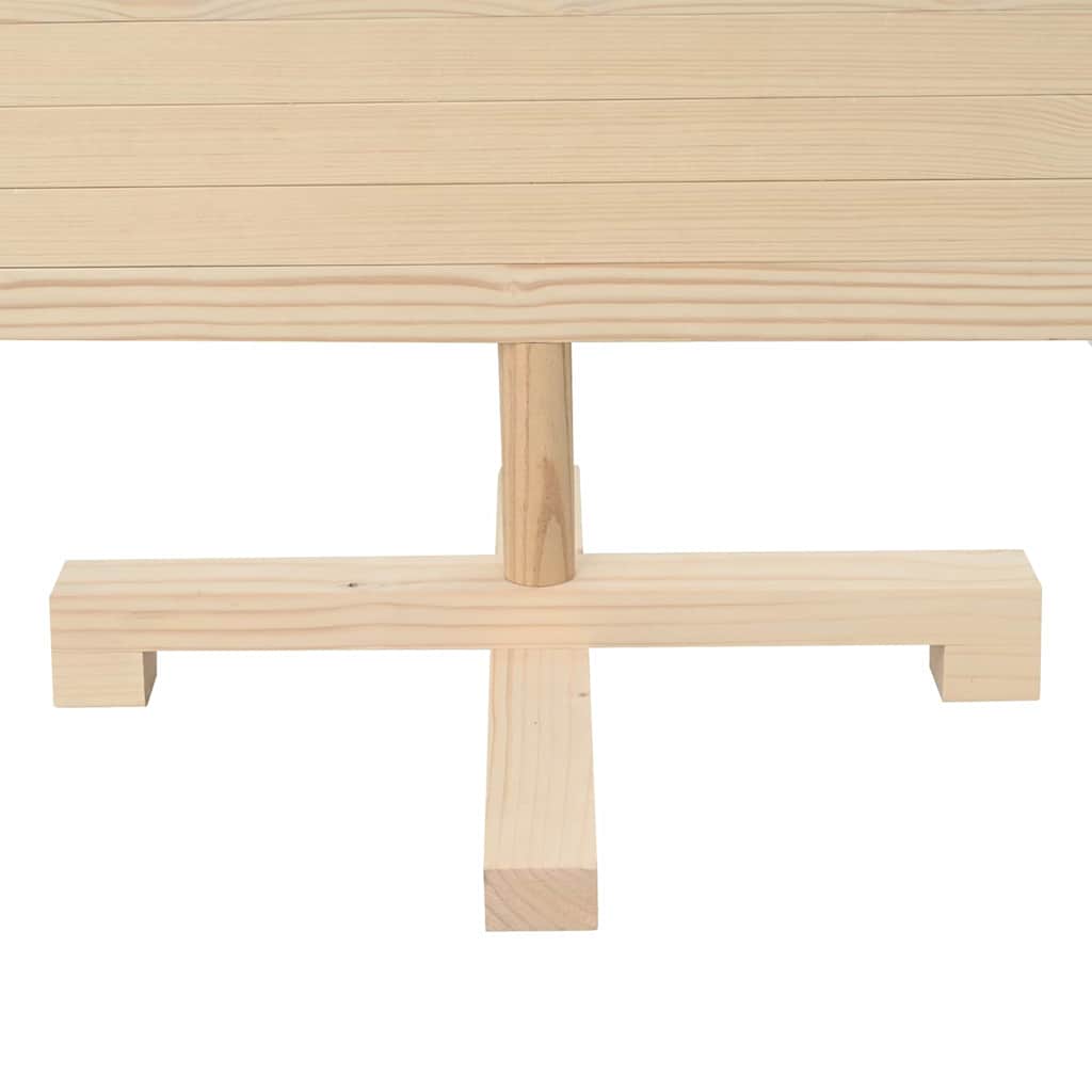 Christmas Trees with Stand Natural 120 cm Solid pine wood