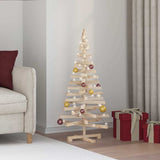 Christmas Trees with Stand Natural 120 cm Solid pine wood