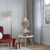 Christmas Trees with Stand Natural 120 cm Solid pine wood - Top-Down View