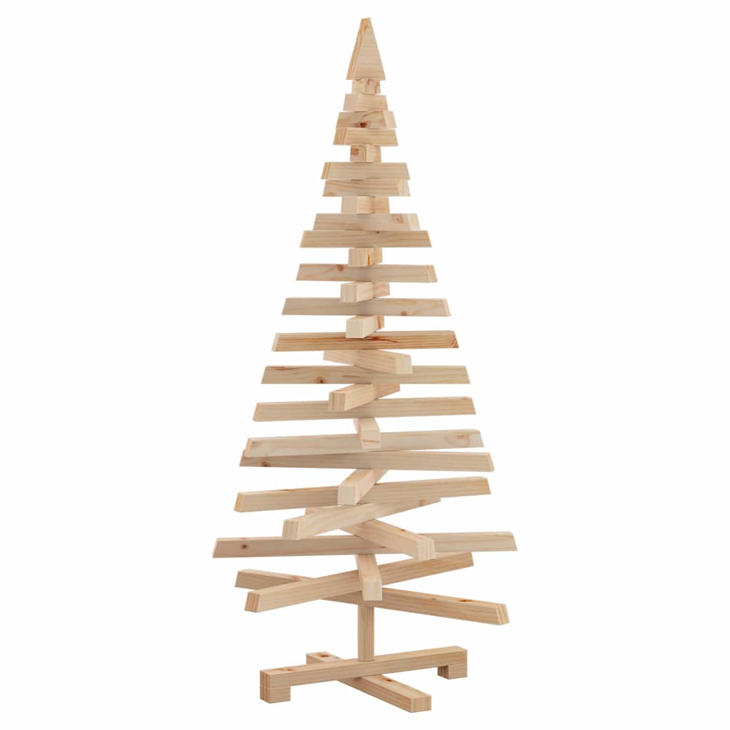 Christmas Trees with Stand Natural 120 cm Solid pine wood